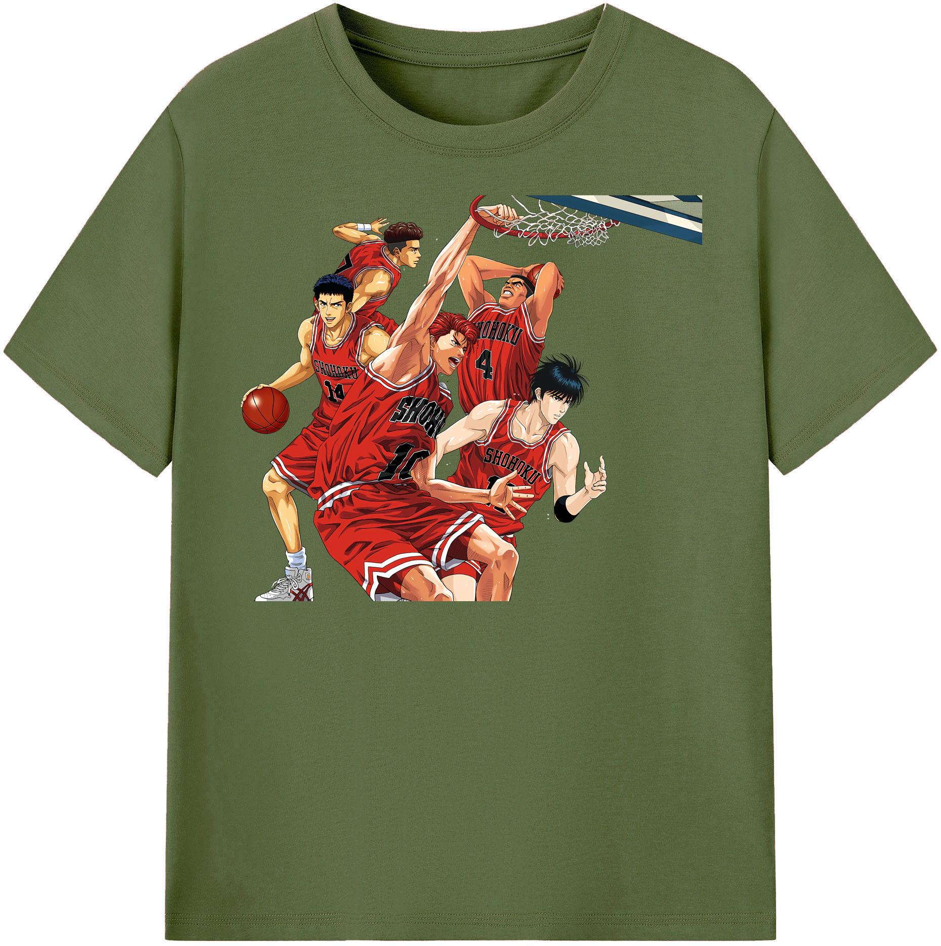 （画像用） SLAM DUNK／スラムダンク 綿100％半袖Tシャツ（フロントプリント）